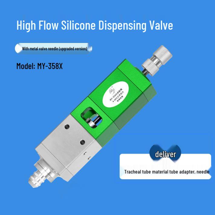 my358 High-Flow Precision Pneumatic Dispensing Valve with Back Suction for High Viscosity Coatings