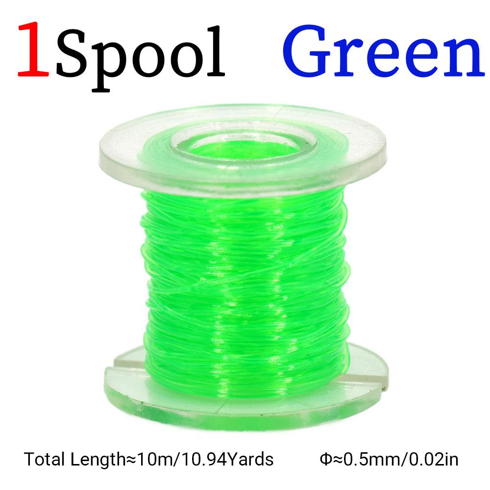 1PC Colored Elastic Thread Mayfly Shrimp Fly Larva Body Making Material High Elasticity Suitable for Trout Salmon Fishing Baits