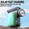 High Power Led Flashlights Rechargeable Camping Work Light Multi Functional Portable Light Solar Charging 4 Lighting Modes Torch