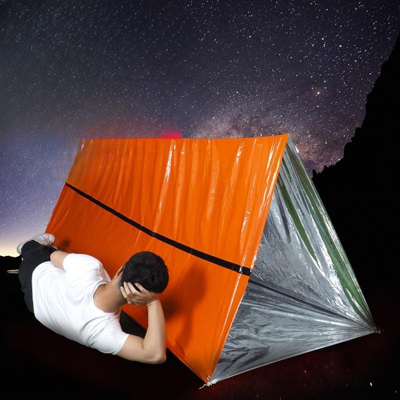 1 PC Thickened Thermal Insulation Emergency Blanket, Emergency Tent, Emergency Sleeping Bag, Outdoor Insulation Pad