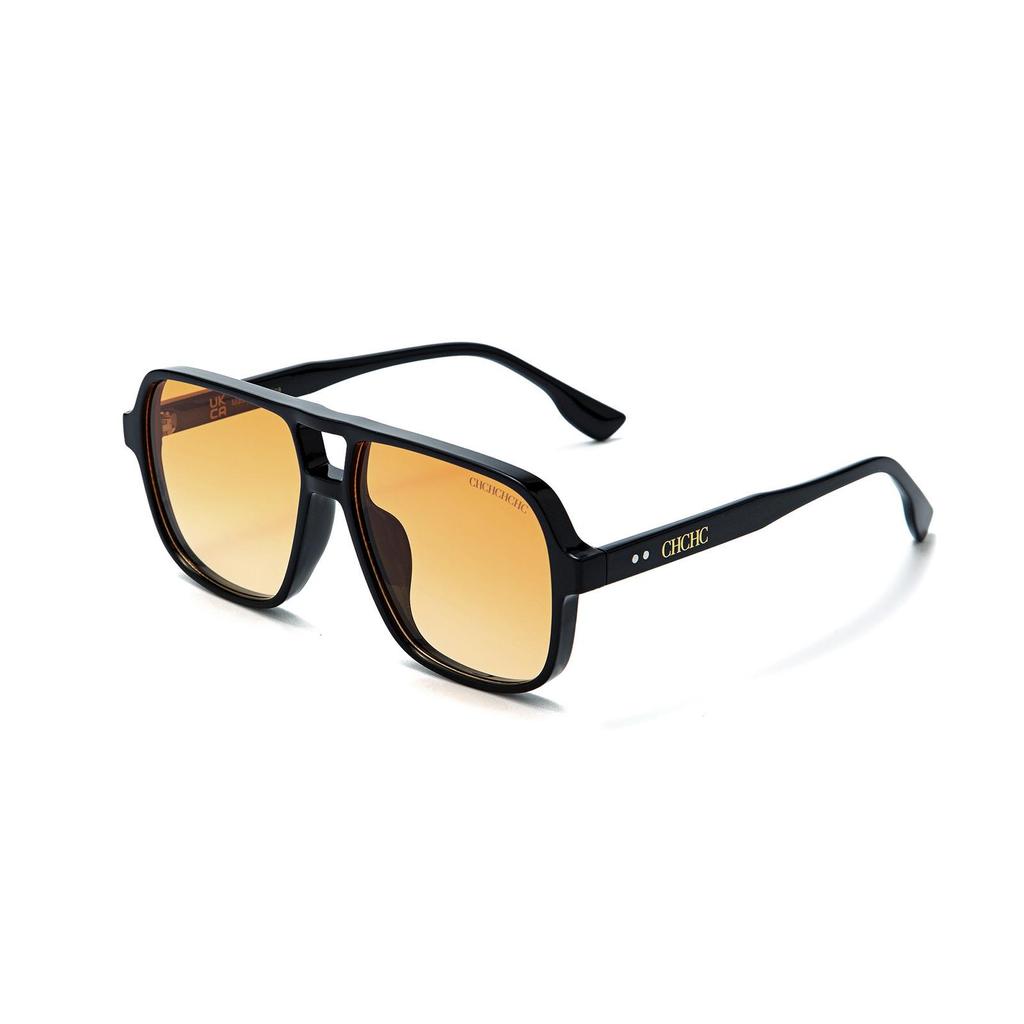 CHHC Square Frame Retro Classic Pilot Sunglasses for Men & Women