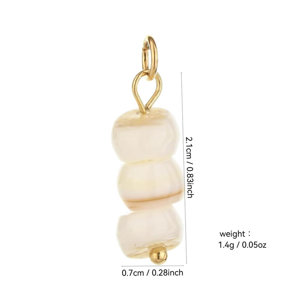 Multi-Stone Ceramic Faux Pearl Cat's Eye Beaded DIY Earrings Pendant