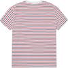 Levis SS24 Paris Limited Edition Capsule Collection Letter Embroidered Crew Neck Comfortable Short Sleeve T-Shirt Men Tops Blue Striped 0023Y-0000