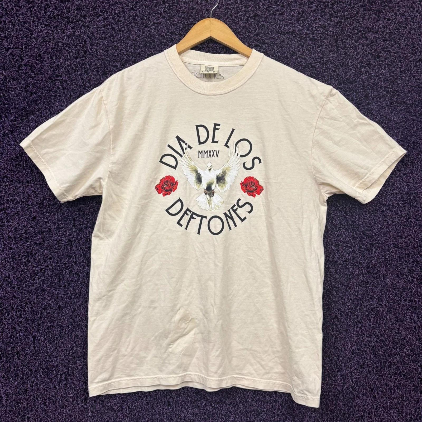 Dia De Los Deftones White Dove Tour T-Shirt Size Large S