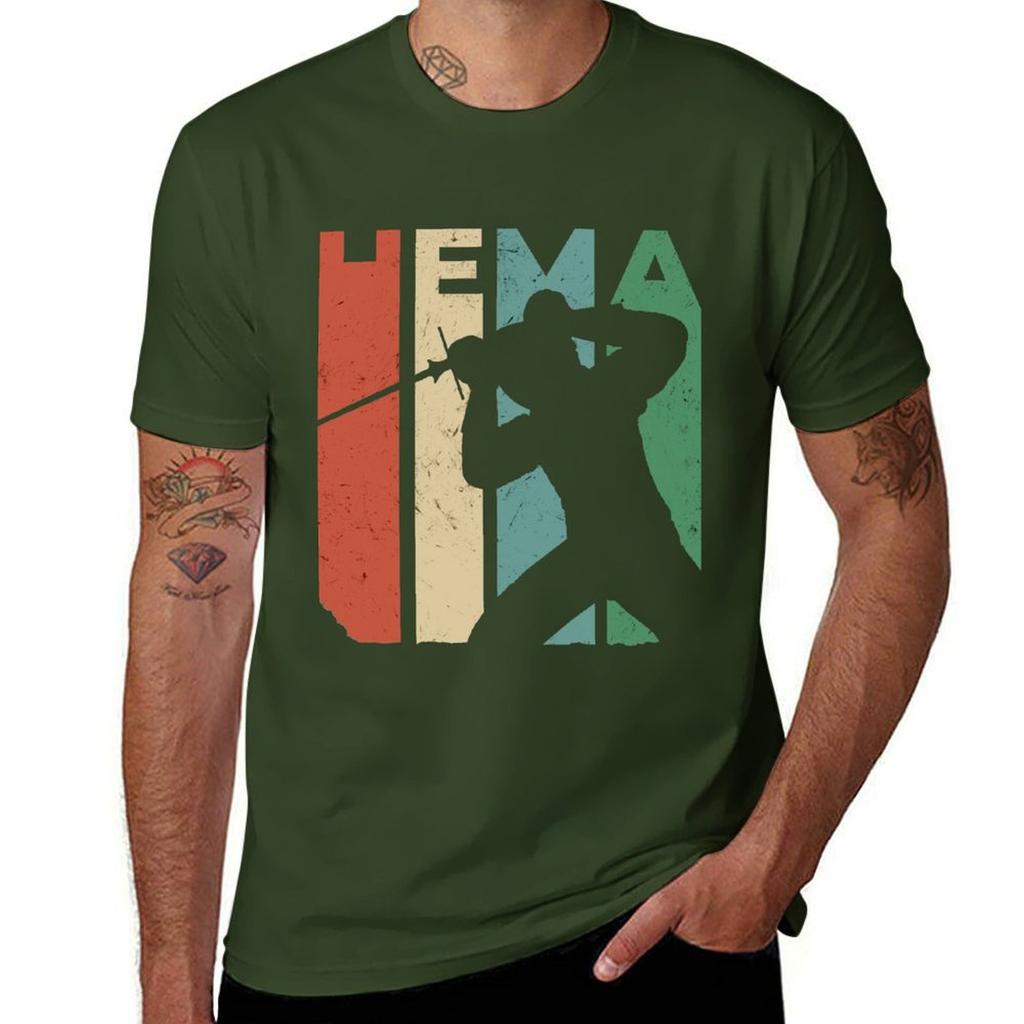 HEMA / Historisches Fechten Design T-Shirt Jungen Weiß Schnelltrocknend Jungen Tierdruck Schwarze T-Shirts für Männer