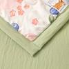 7A Antibacterial Printed Soybean Summer Quilts Cartoon Air Conditioning Quilt for Dorm Home Skin-Friendly Cozy Cooling Blanket