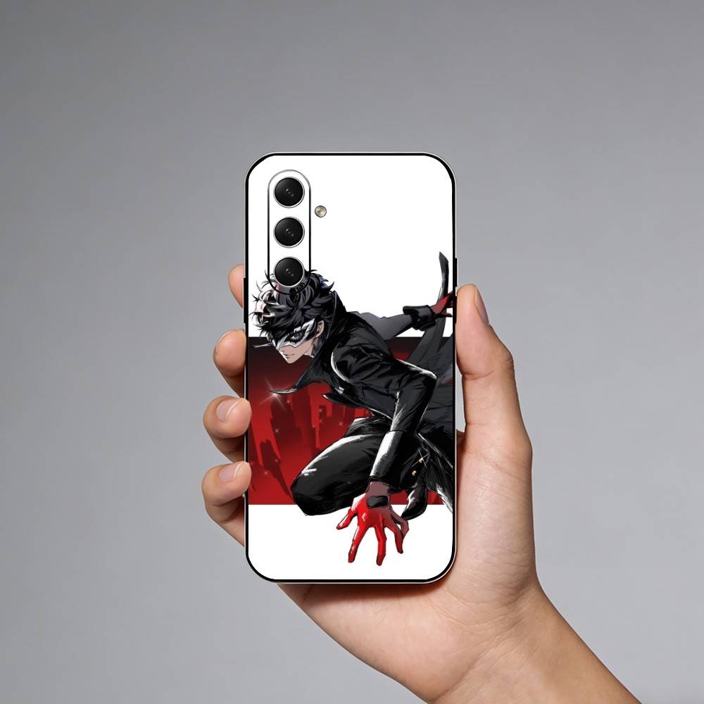 Fashion P-Persona 5 Phone Case For Samsung Galaxy A73,A72,A71,A70,A52,A51 Others Soft Black Cover