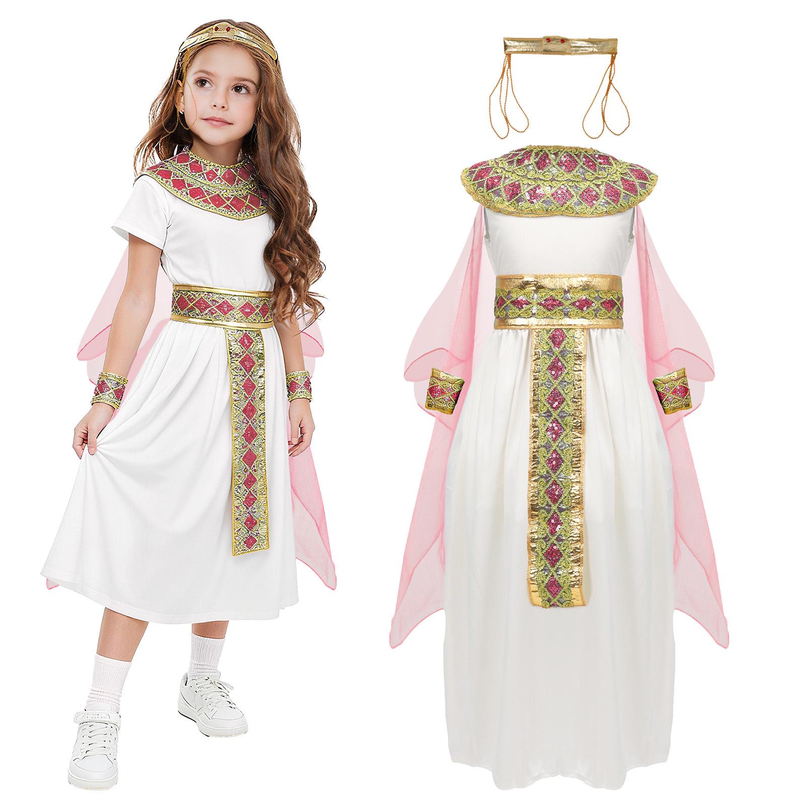 Cleopatra Princess Costume for Halloween & Stage Performance L