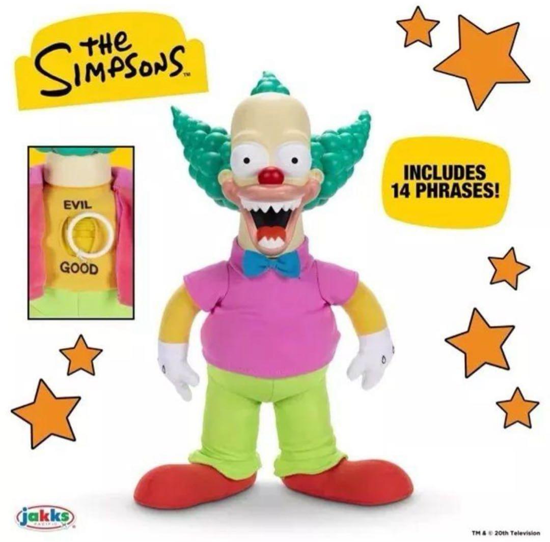 

[USED] The Simpsons Krusty the Clown Talking Figure JAKKS