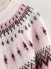 2024 Winter Women's Fashion: European and American Simple Sweet Thick Knit Pullover Sweater