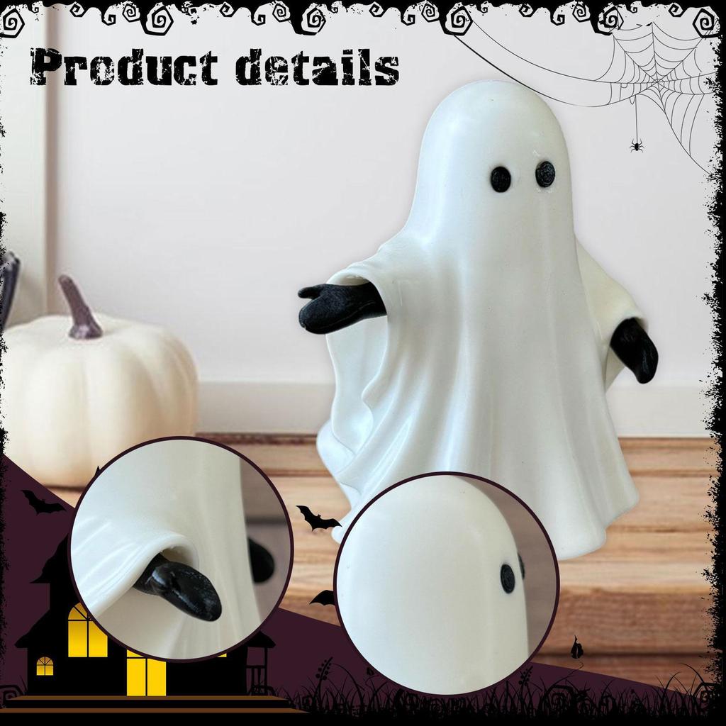 Cute Figurine Halloween Decoration with Light Decorative Lamp Small Statue Home Decor for Party