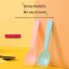 Miaojie Disposable Plastic Fork Spoons