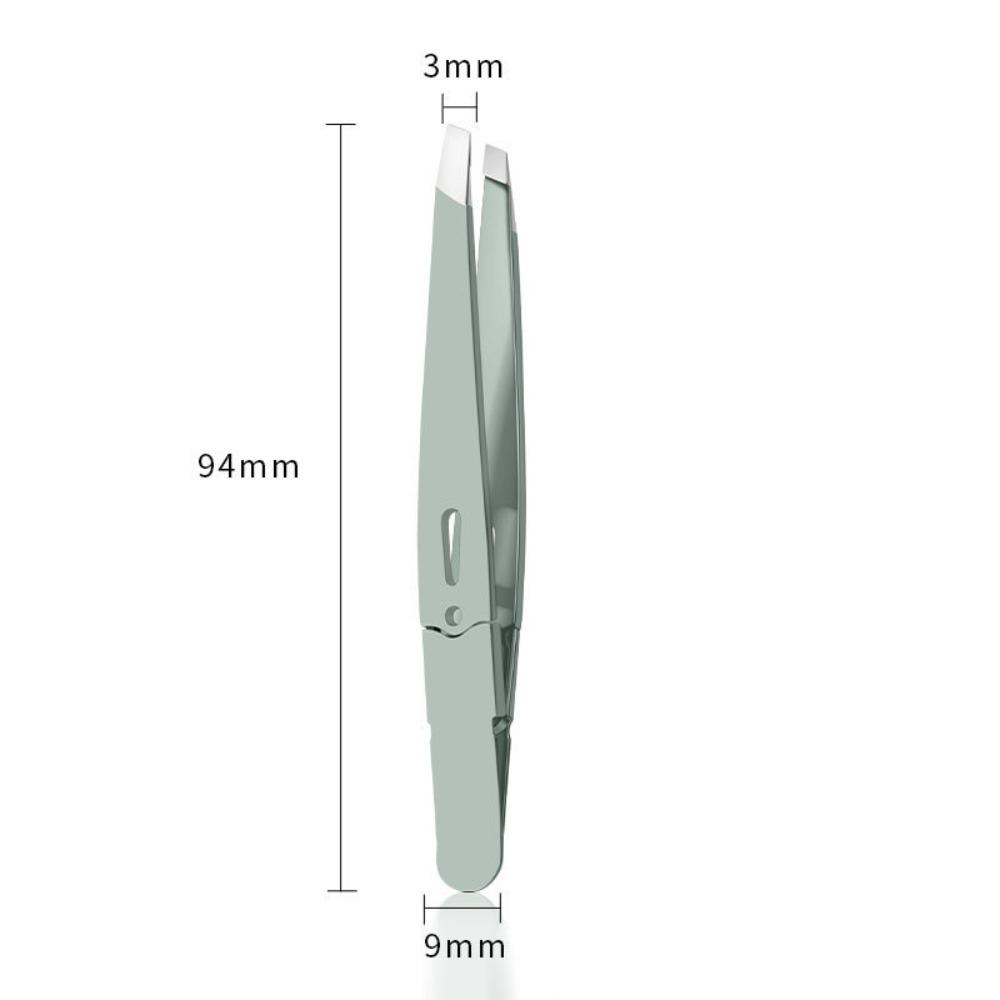 2PCS Stainless Steel Eyebrow Tweezer Colorful Multi-purpose Eyelash Extension Clip Makeup Tools Hairs Puller Facial Care