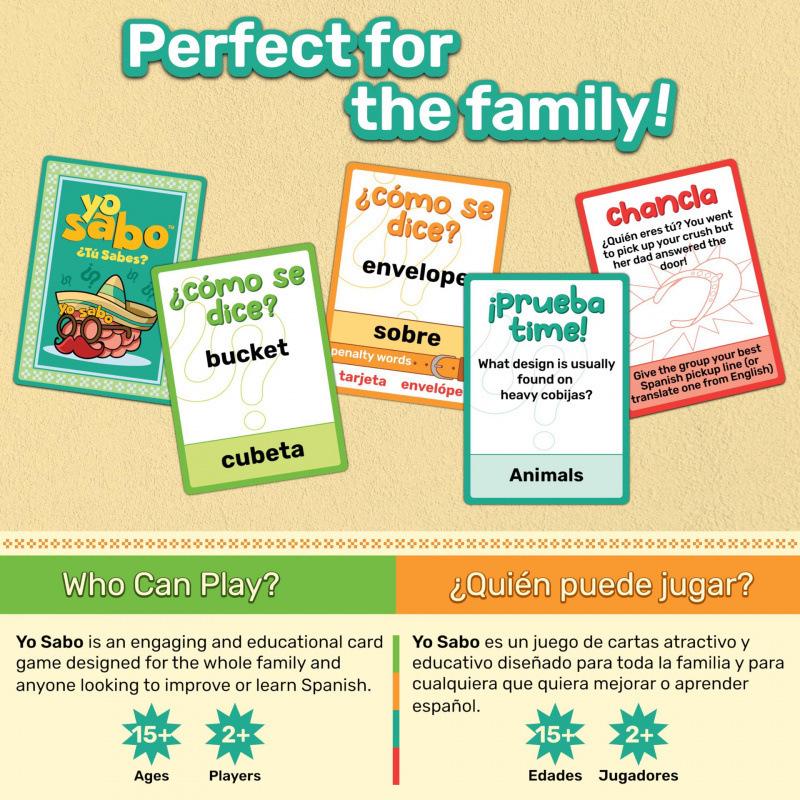 Yo Sabo Bilingual Card Game: Popular Family Fun