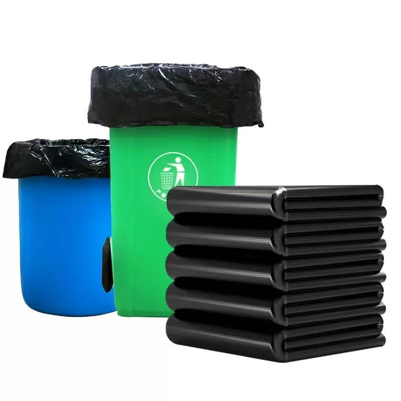 Extra Large Thickened Black Garbage Bags for Outdoor, Catering, and Sanitation Use