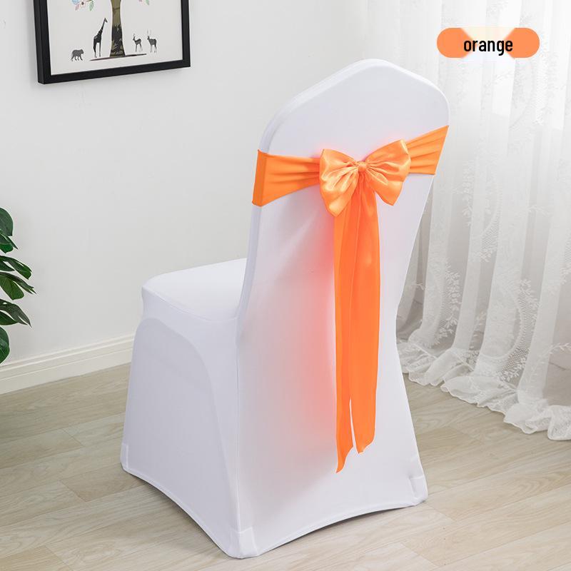Elegante Coprisedia Decorazione con Nastro per Matrimonio