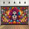 Polyester Photography Background for the Goddess of the Day of the Dead Celebration, Birthday Banners, Flags, and Supplies