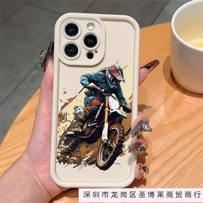 Off-road motorcycle for iPhone16plus Apple 11/12/13/14/15ProMax all-inclusive mobile phone case