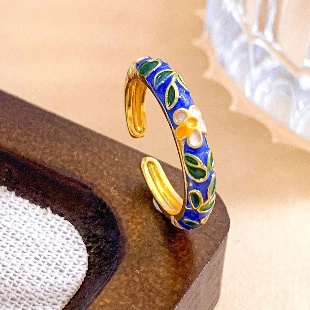 Classic Vintage Geometric Rings Bohemian-Style Gold Plated Ring  Wedding