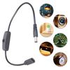 Type C Female To 5.5x2.1mm Male Charging Cable With Voltages For CCTV Camera Car Air Purifiers 5V Output