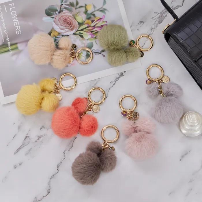 Maia Fur Keyring (Flower Pouch Included)