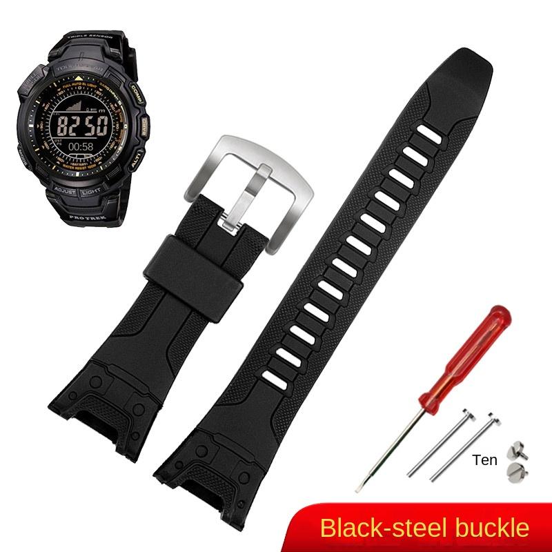 Pro hodinky Casio PROTREK PRG-110Y PRG-110C PRW-1300Y PRW-1500Y PRG-130Y pryskyřice Sportovní řemínek 26mm Silikonový řemínek na hodinky Příslušenství