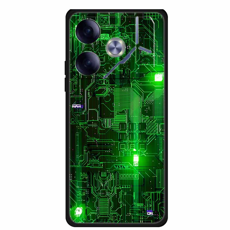 Phone Case For Tecno Pova 6 Back Cover Case Shockproof Black Silicone Soft Funda For Tecno Pova 6 Case Pova6 6.78" Capas Coque