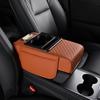 Multifunctional Center Console Armrest Cushion PU Leather Storage Box New Armrest Pad  Car