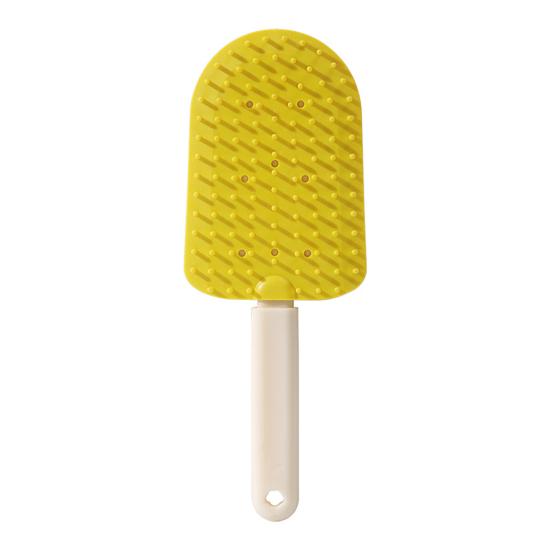 Cat Tongue Comb Ice Cream Design Massage Comb Double Sided Pet Grooming Deshedding Brush for Removing Mats Tangles Loose Fur from The Undercoat