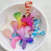 10 Stück Gemischte Glänzende Farbige Meerjungfrauenflosse Mit einem Loch für Scrapbooking, Hochzeitsdekoration & DIY Schmuckherstellung Zubehör