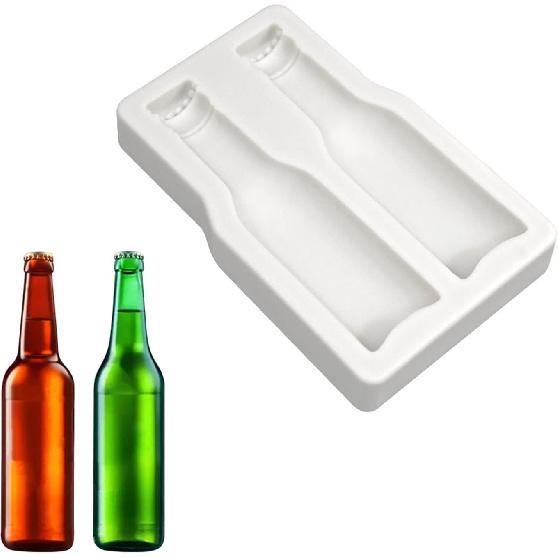 Beer Bottle Silicone Mold Chocolate Fondant Mould Cake Decorating Baking Tool Small Resin Ornaments Mold Nonstick dessert mold for baking silicone