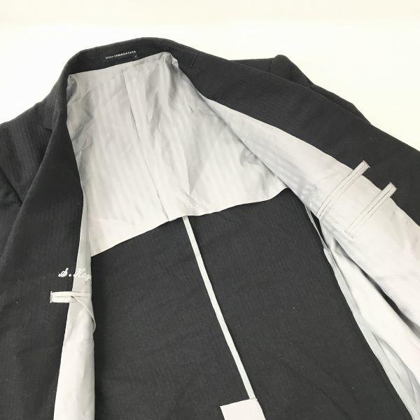 Hergestellt in Japan Yamagataya Jacke und Hose Set Frühling Sommer Anzug Herren Oberteil 92Y6 Hose 82Y7NB Schwarzer Streifen Hergestellt in Japan(GEBRAUCHT)