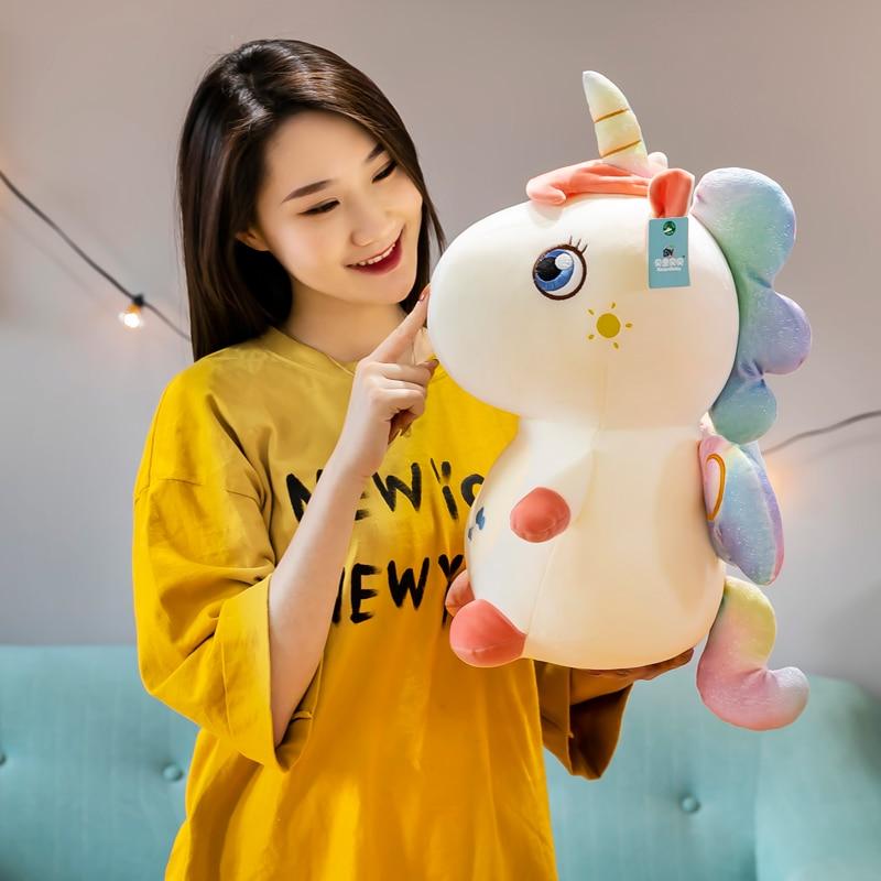 Velký kawaii Embracable jednorožec s křídly plyšové hračky plněné měkké zvířecí jednorožec panenky pro holčičky dárky k narozeninám