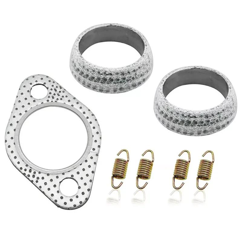 Exhaust Muffler Gasket Seal Spring Rebuild Kit for Polaris 01-14 Sportsman 400 450 500 Ranger 400 425 500 Scrambler 500 Hawkeye