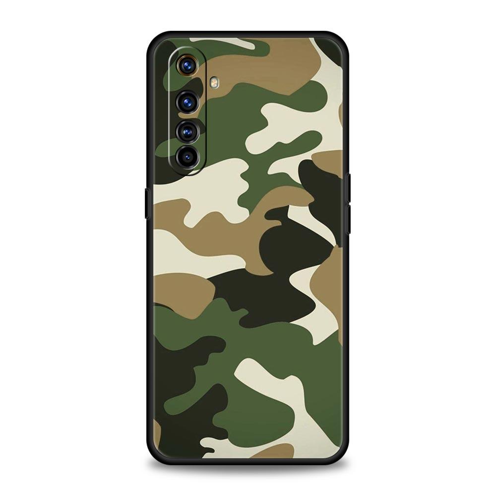 Custodia Militare Camouflage Camo per Realme 12 11 10 9 8 5G 7 6 GT5 GT3 GT2 Pro C21 C25 C35 Per Realme GT Neo 2 3 3T 5 Cover