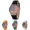 Vintage Graffiti States Canvas Watch With Quartz Movement For Unisex Wear