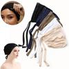 Solid Color Muslim Hijab Cap Stretch Material Inner Hijab Caps Elastic Turban Hat  Islamic Wear