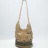 New Hollow Flower Straw Bag Versatile Handwoven Bag Women's Large Capacity Shoulder Tote Bag Holiday Beach Bag