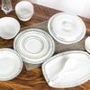 Tang Hui 30-Piece Chinese Bone China Dinnerware Set