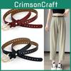 Belt Leather Vintage Women Versatile Decorative Waistband Casual Jeans Strap