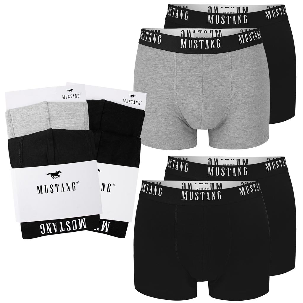Mustang Men's Boxers 4 Pieces Set Cotton Logo Color