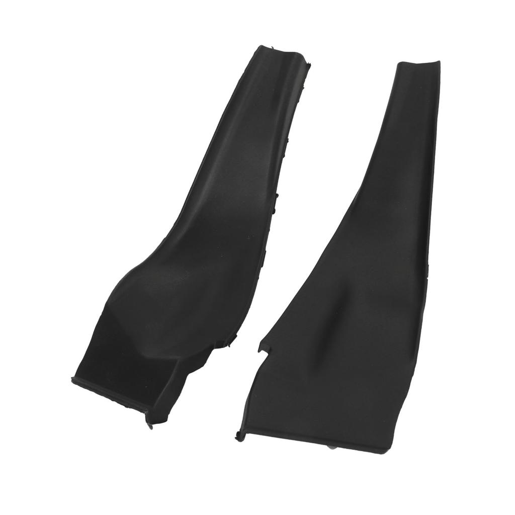 1Pair Front Cowl Extension Trim Cover Black Left Right Windshield Wiper Corner Cover Panel For