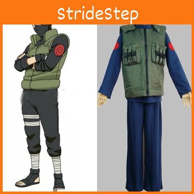Prémiová kvalita Nový Naruto Cosplay kostým Kakashi Hatake Kompletní oblek na Halloween