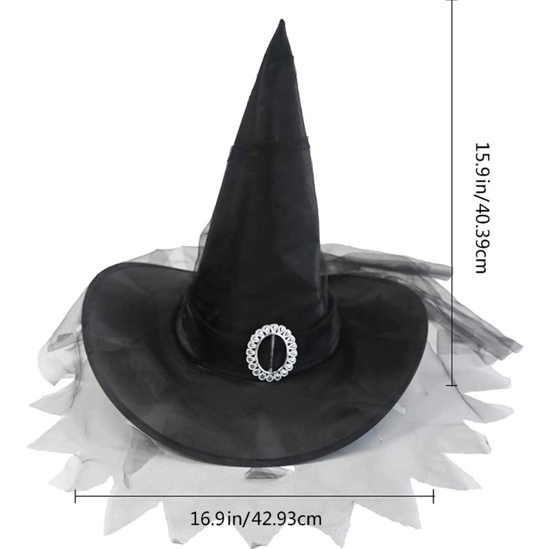 Halloween Witch Wizard Hat Party Headgear Devil Cap Adult Taking Photo Props