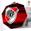 River Plate, Badge Automatic Opening and Closing, 8 Rib Structure Portable Umbrella, Suitable for Men and Women In All Seasons  Perfect Gift
