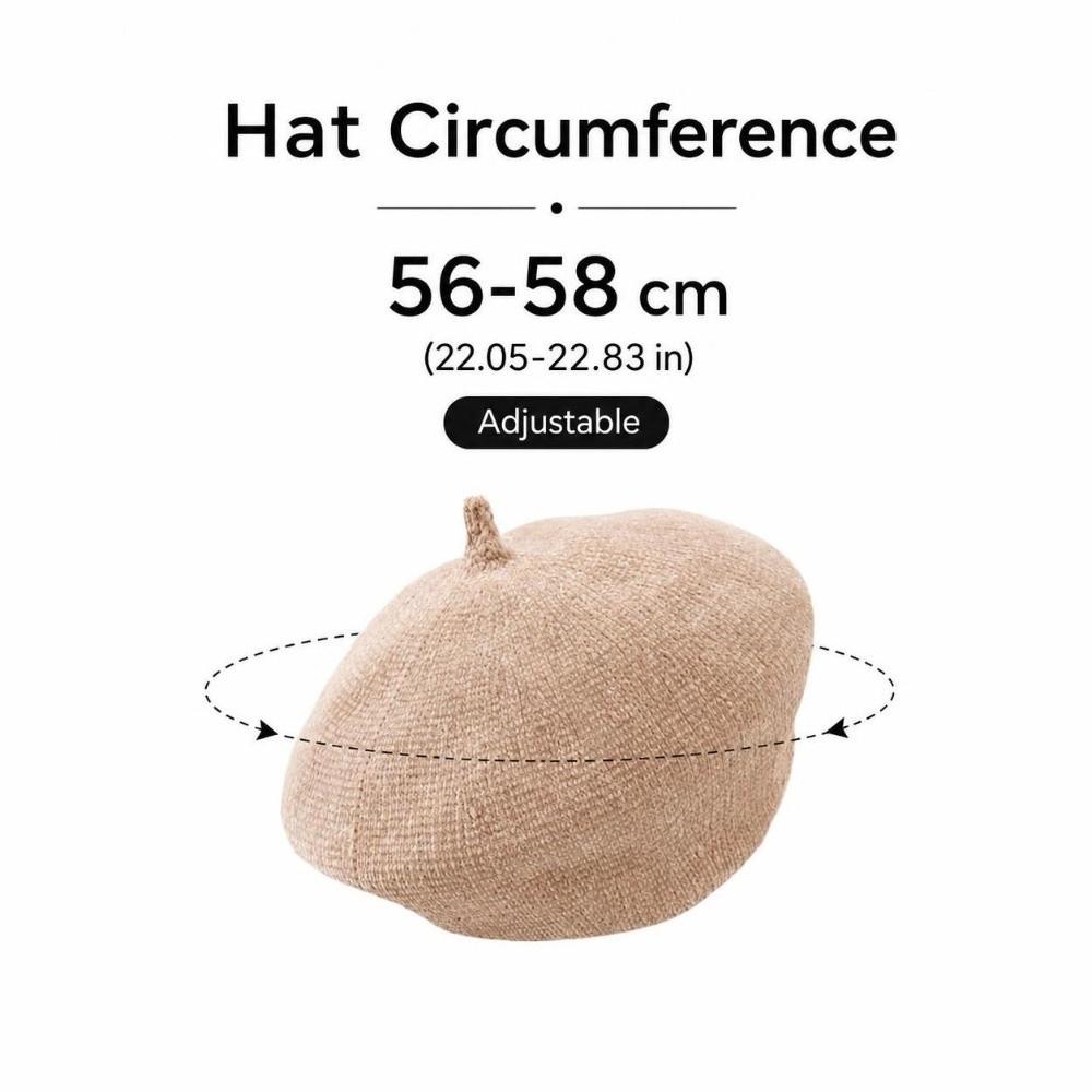 Warm Winter Wool Berets Hat Solid Color Felt Berets Fashion French Artist Hat for Women