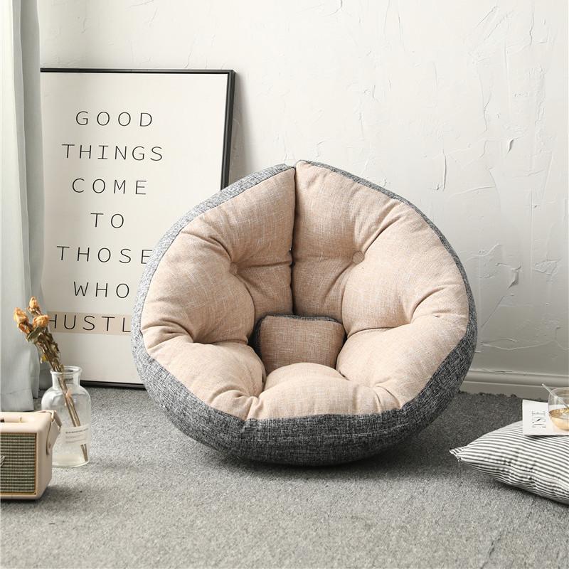 Multifunctional Lazy Sofa Folding Bean Bag Fabric Sofa Small Apartment Single Lunch Break Floor Mat Living Room Tatami