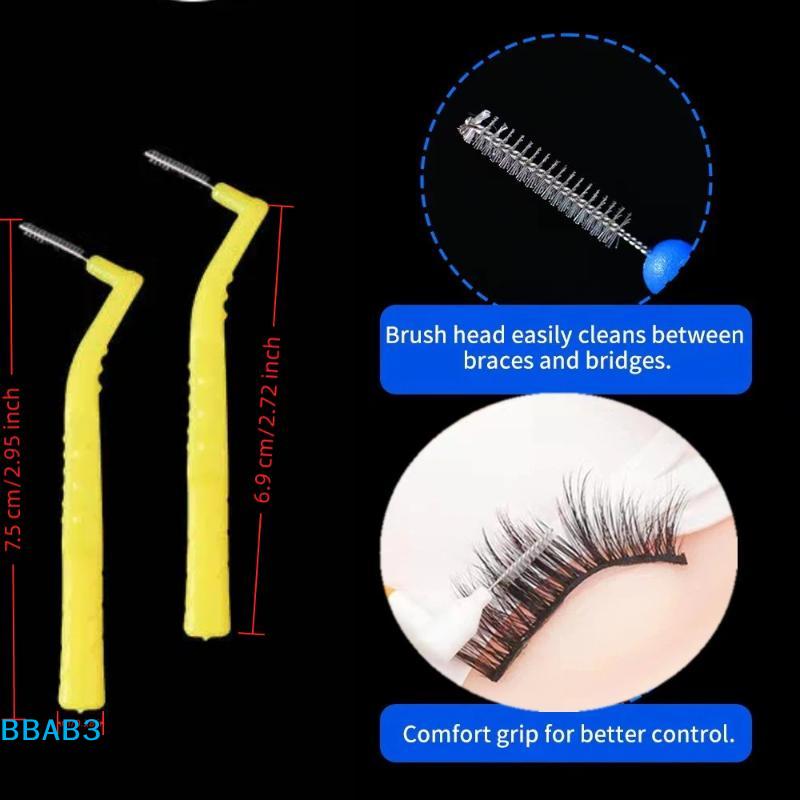 5pcs 0.6-1.2mm L Shape Interdental Brush With Box Orthodontic Dental Tool Teeth Cleaning Toothpick Oral Hygiene Dental Flosser