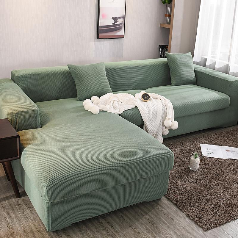 Sofa Cover Elastic For Living Room Home Jacquard Stretch Slipcovers Corner Couch Covers 1/2/3/4 Seater L Shape Free Shopping