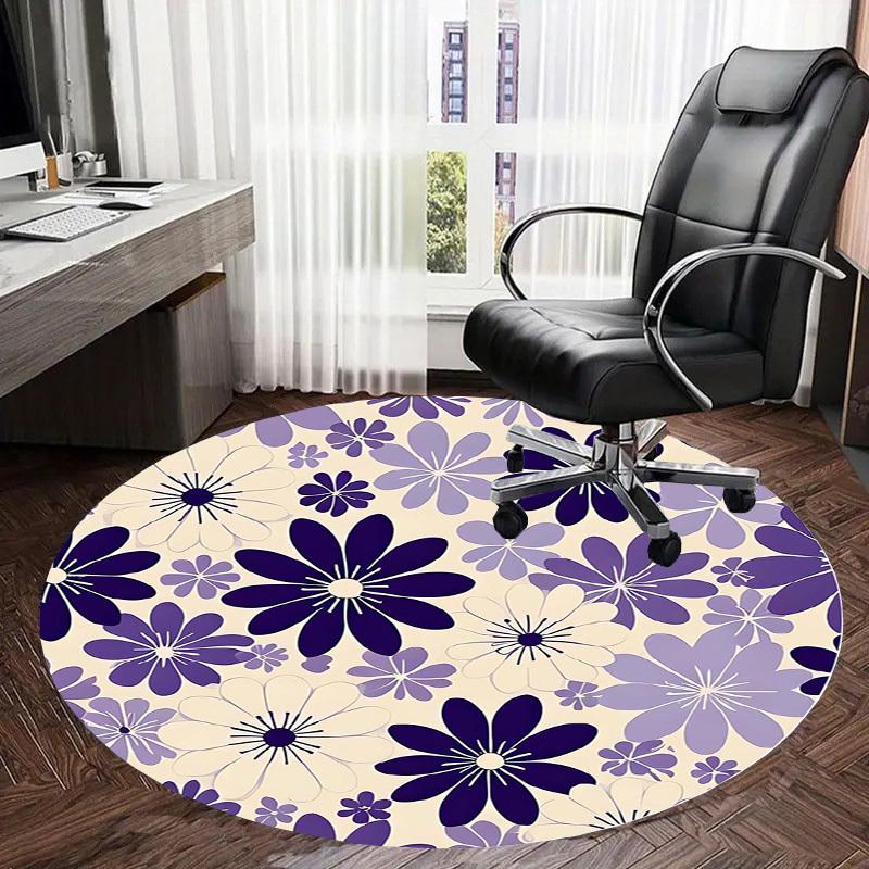 1pc Office Carpet Chair Mats Floral Pattern Design Perfect for Decorating Office Chairs, Living Rooms, Or Bedrooms